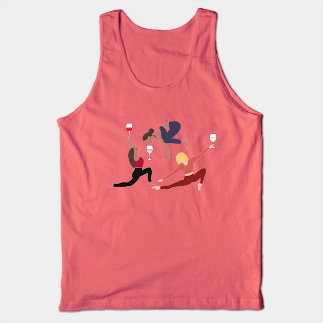Yoga and Wine Tank Top by Orchyd